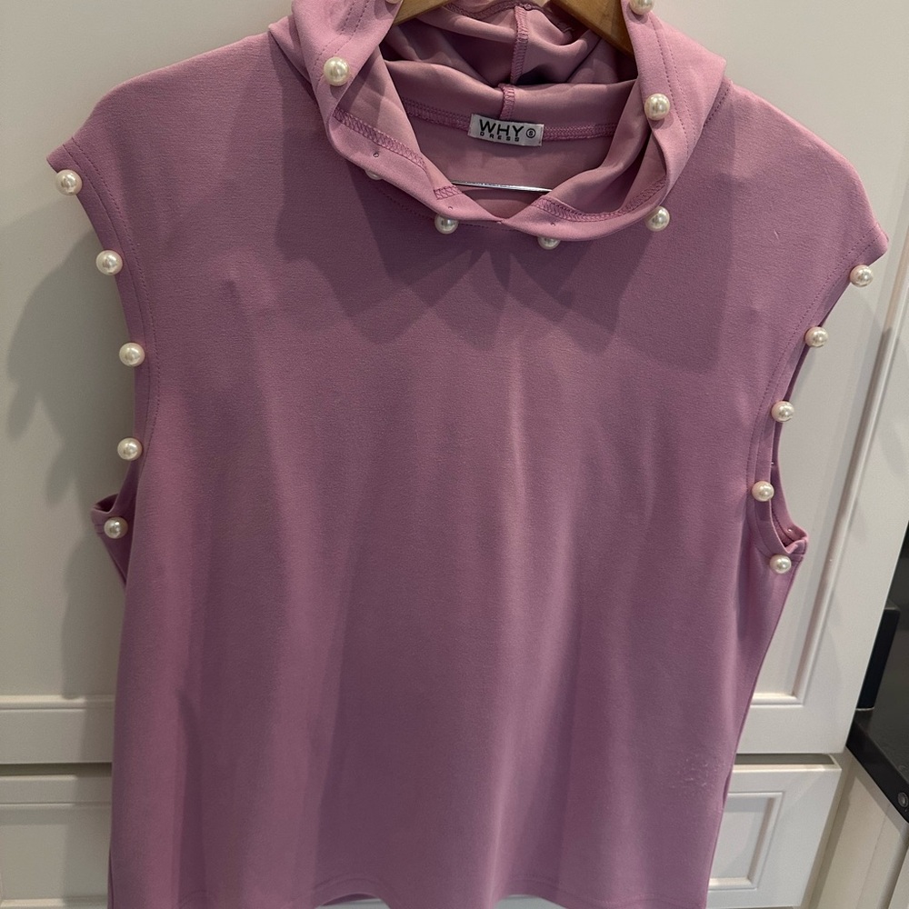 Lavender 2pc Pearl embellished set
